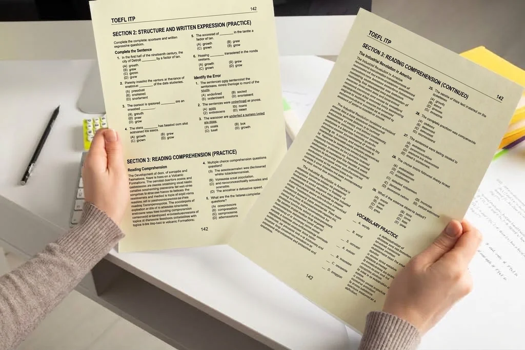 preguntas que puntúan más en el toefl itp